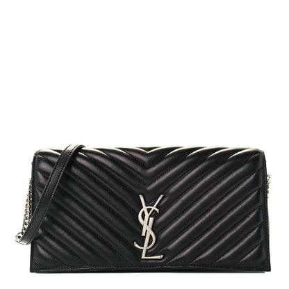 Saint Laurent Lambskin Matelasse Monogram Kate 99 Black 1 of 11