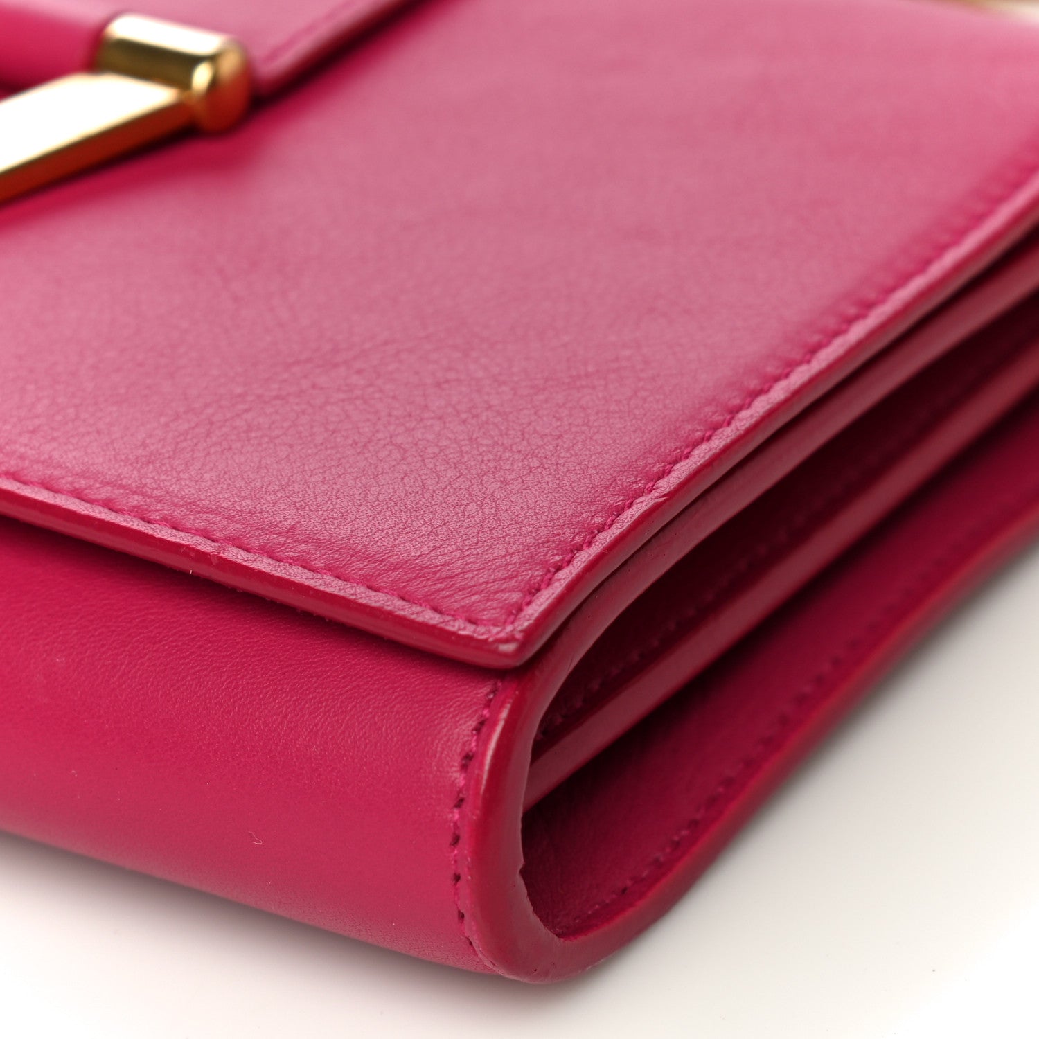 Saint Laurent Calfskin Small Classic Y Satchel Fuchsia 9 of 18