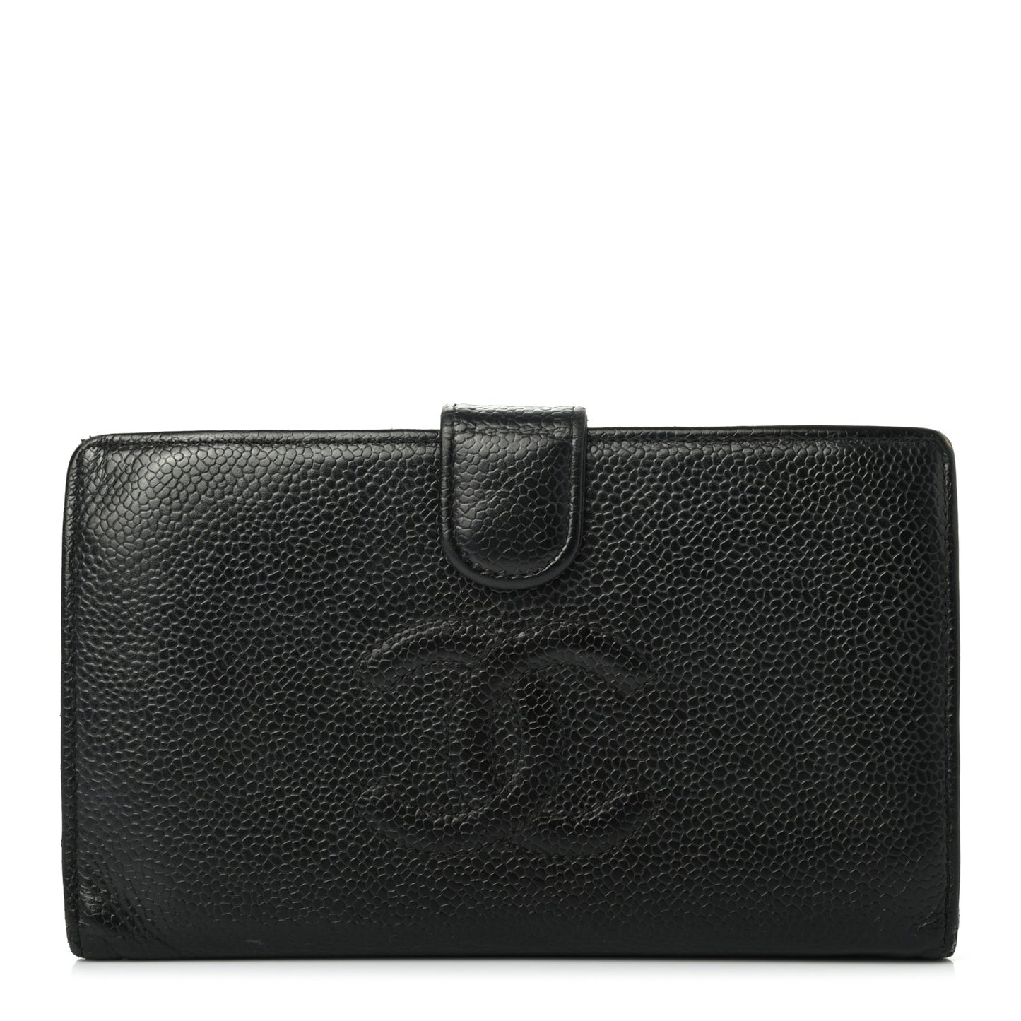 Caviar Timeless CC French Wallet Black