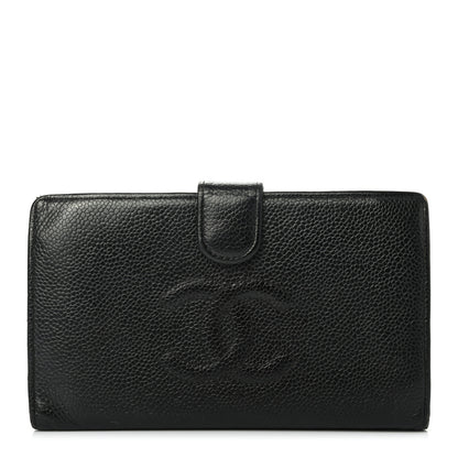 Chanel Caviar Timeless CC French Wallet Black 1 of 9