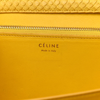 Celine Python Medium Classic Box Yellow 5 of 10