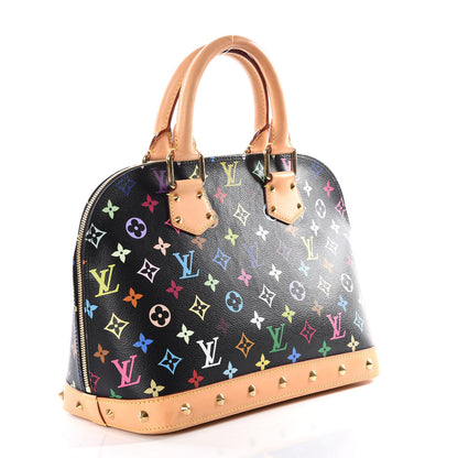 Louis Vuitton Monogram Multicolor Alma Black 2 of 11