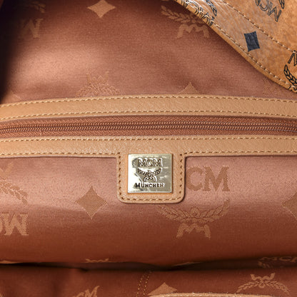 MCM Visetos Medium Sprinkle Stud Stark Backpack Cognac 5 of 8