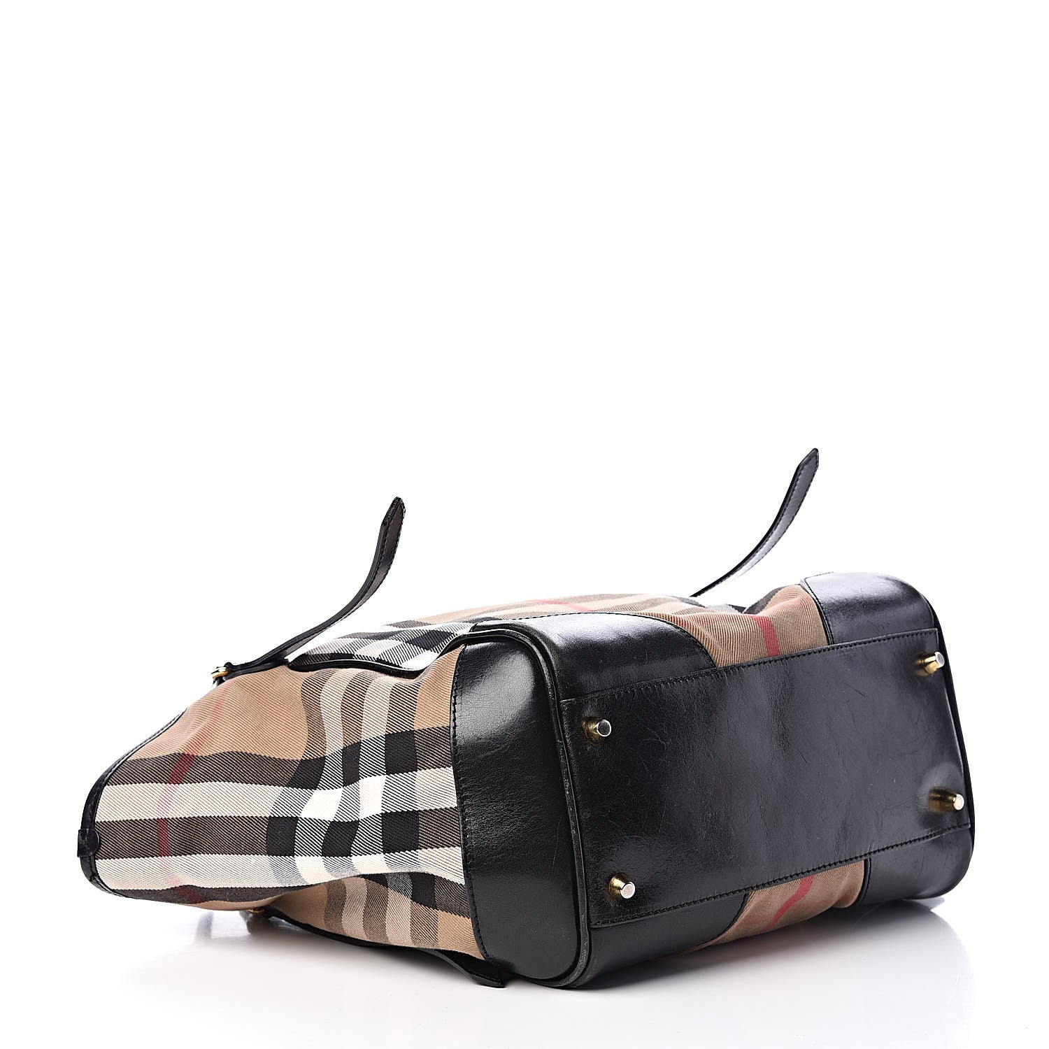 Burberry House Check Small Canterbury Tote Black 4 of 19