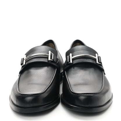Hermes Calfskin Mens Sydney Loafer 41 Black 2 of 9