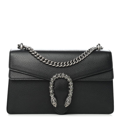 Gucci Pebbled Calfskin Small Dionysus Shoulder Bag Black 1 of 10