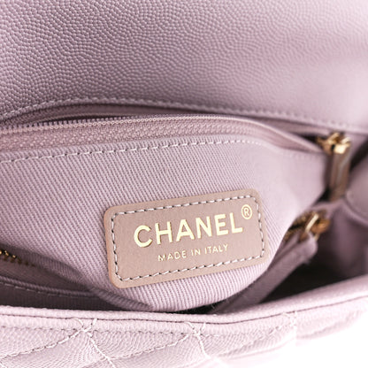 Chanel Caviar Quilted Small Coco Handle Flap Light Pink 7 of 11