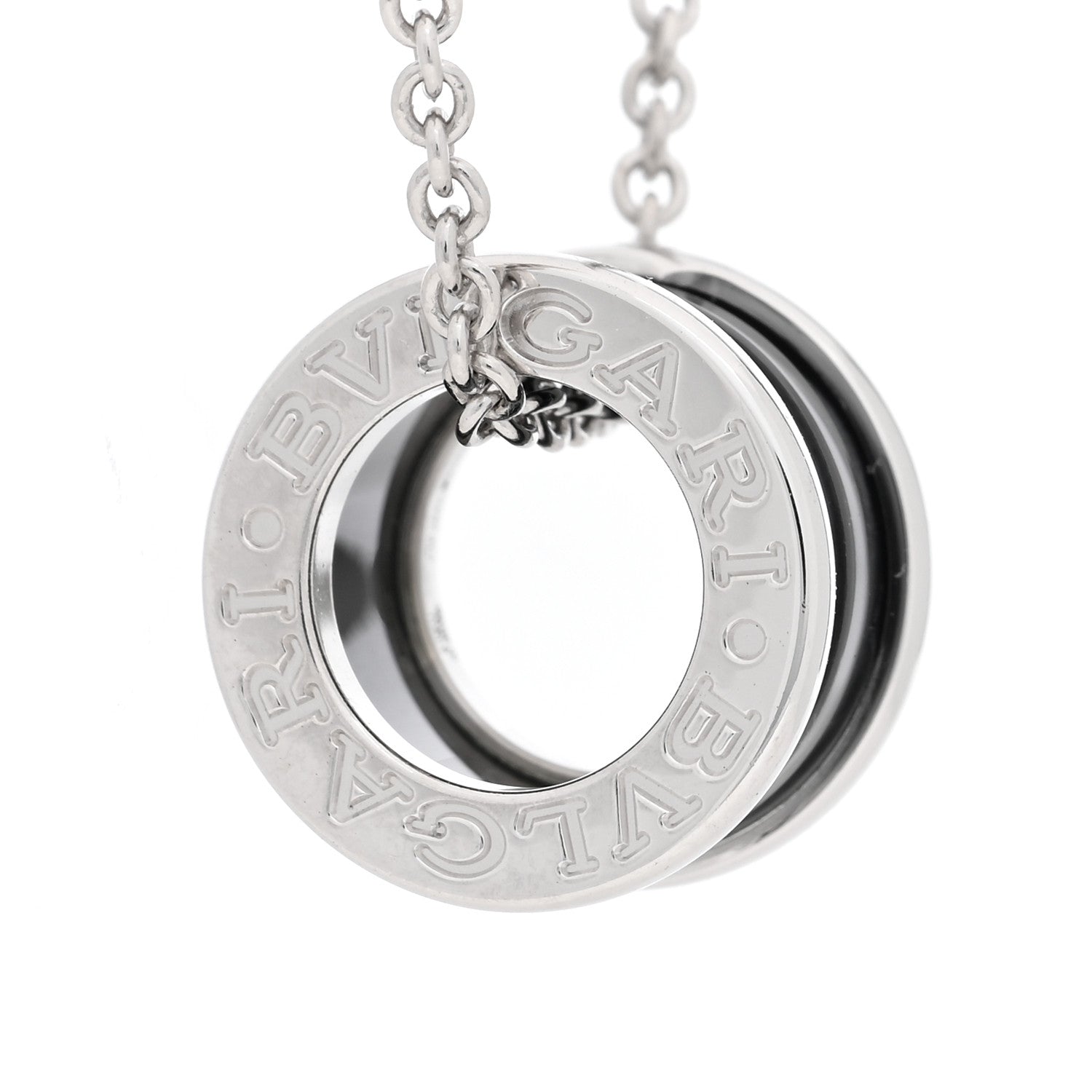 Bulgari Sterling Silver Ceramic Save The Children Pendant Necklace 4 of 6