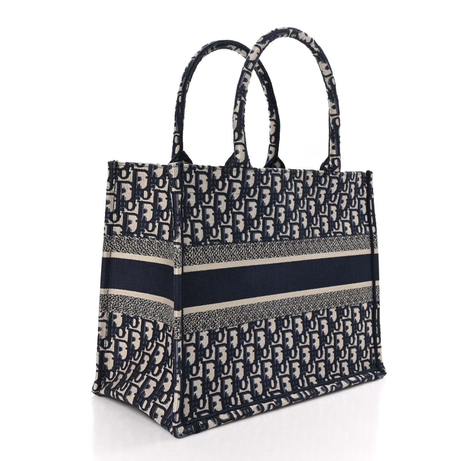 Christian Dior Oblique Medium Book Tote Blue Multicolor 3 of 11