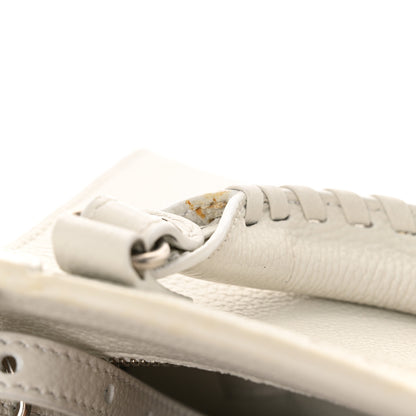 Balenciaga Grained Calfskin Neo Classic Silver Hardware Mini City White 14 of 14