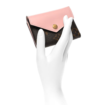 Louis Vuitton Monogram Zoe Wallet Rose Ballerine 2 of 8