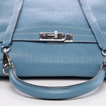 Hermes Togo Kelly Retourne 35 Blue Jean 8 of 41