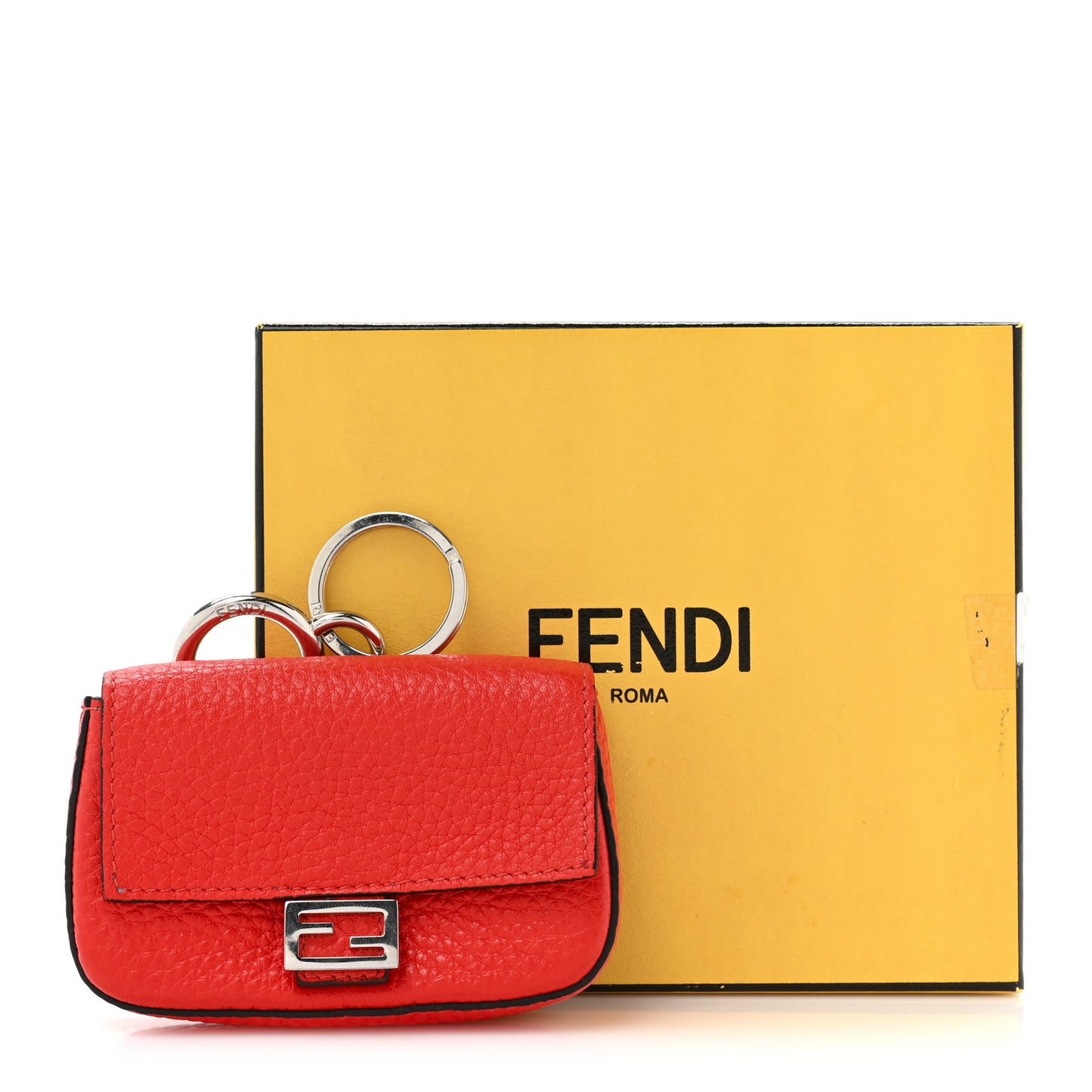Cuoio Romano Micro Baguette Charm Papavero