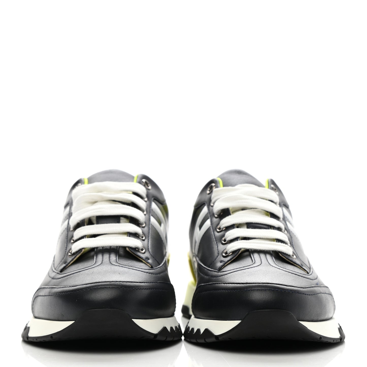 Calfskin Womens Trail Sneakers Black Multicolor