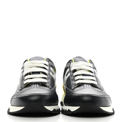 Hermes Calfskin Womens Trail Sneakers Black Multicolor 2 of 8
