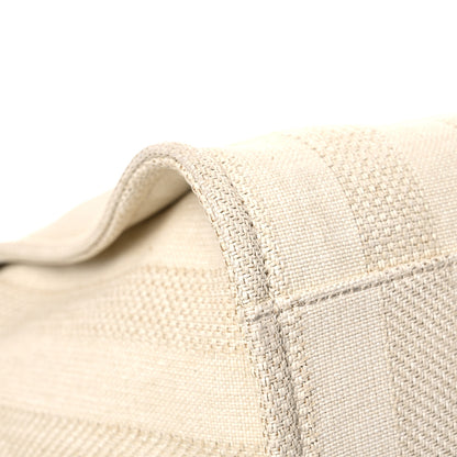 Chanel Mixed Fibers Striped Medium Deauville Tote Beige 10 of 13