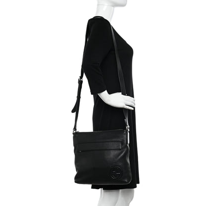 Gucci Pebbled Calfskin Medium Soho Messenger Bag Black 2 of 13