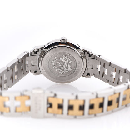 Hermes Stainless Steel 24mm Clipper Quartz Watch Gold 4 of 4