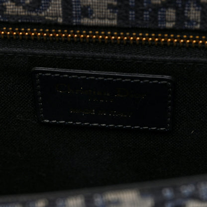 Christian Dior Oblique 30 Montaigne Flap Bag Blue 6 of 9