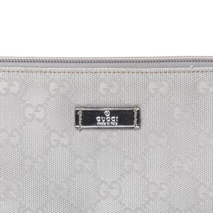 Gucci Metallic Monogram Pretty Boat Pochette Silver 10 of 10