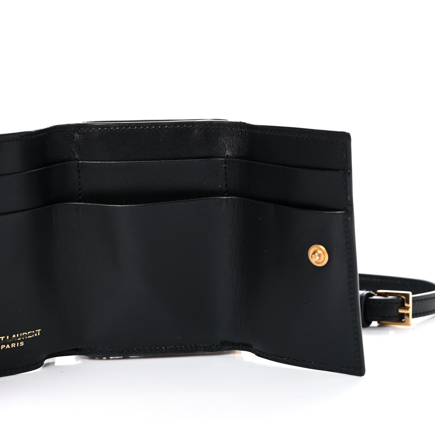 Saint Laurent Smooth Calfskin Monogram Rider Belt Bag Black 5 of 15