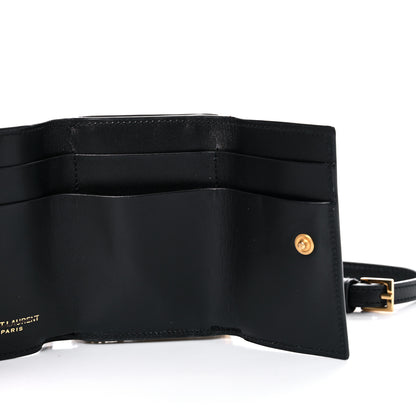Saint Laurent Smooth Calfskin Monogram Rider Belt Bag Black 5 of 15