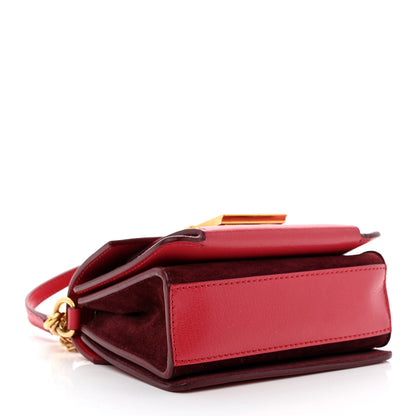 Givenchy Goatskin Suede Mini GV3 Shoulder Bag Pink Aubergine 7 of 19