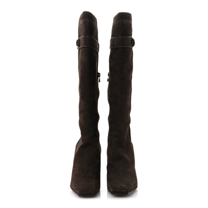 Louis Vuitton Suede High Boots 40 Brown 3 of 12
