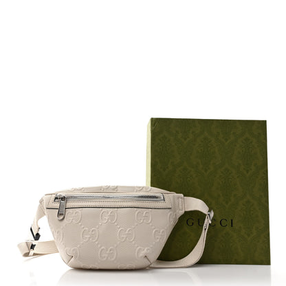 Gucci Calfskin GG Tennis Embossed Belt Bag Mystic White 9 of 9