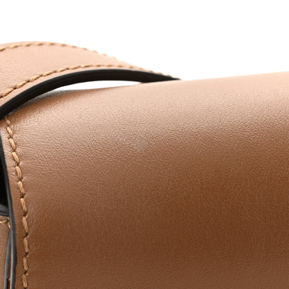 Jimmy Choo Calfskin Small Varenne Logo Embossed Shoulder Bag Brown 10 of 10