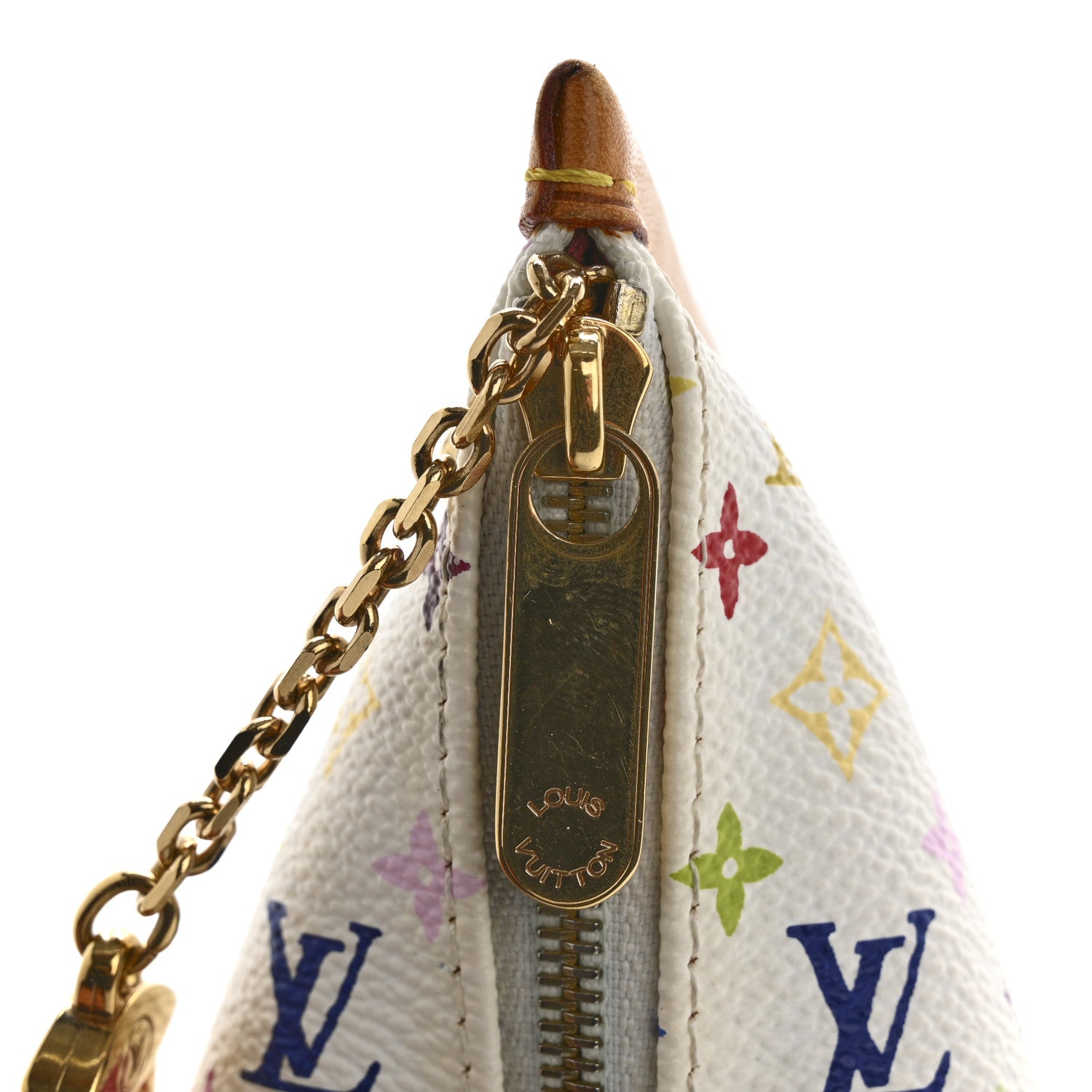 Louis Vuitton Monogram Multicolor Berlingot Coin Purse White 10 of 11