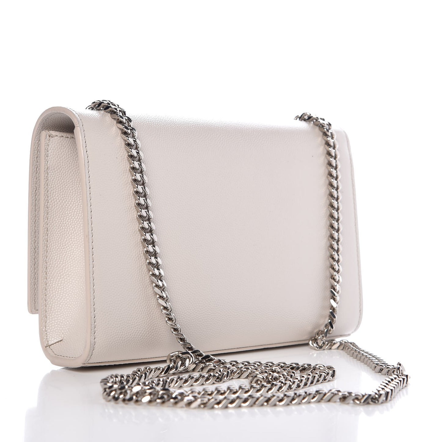 Grain De Poudre Small Monogram Kate Satchel Icy White