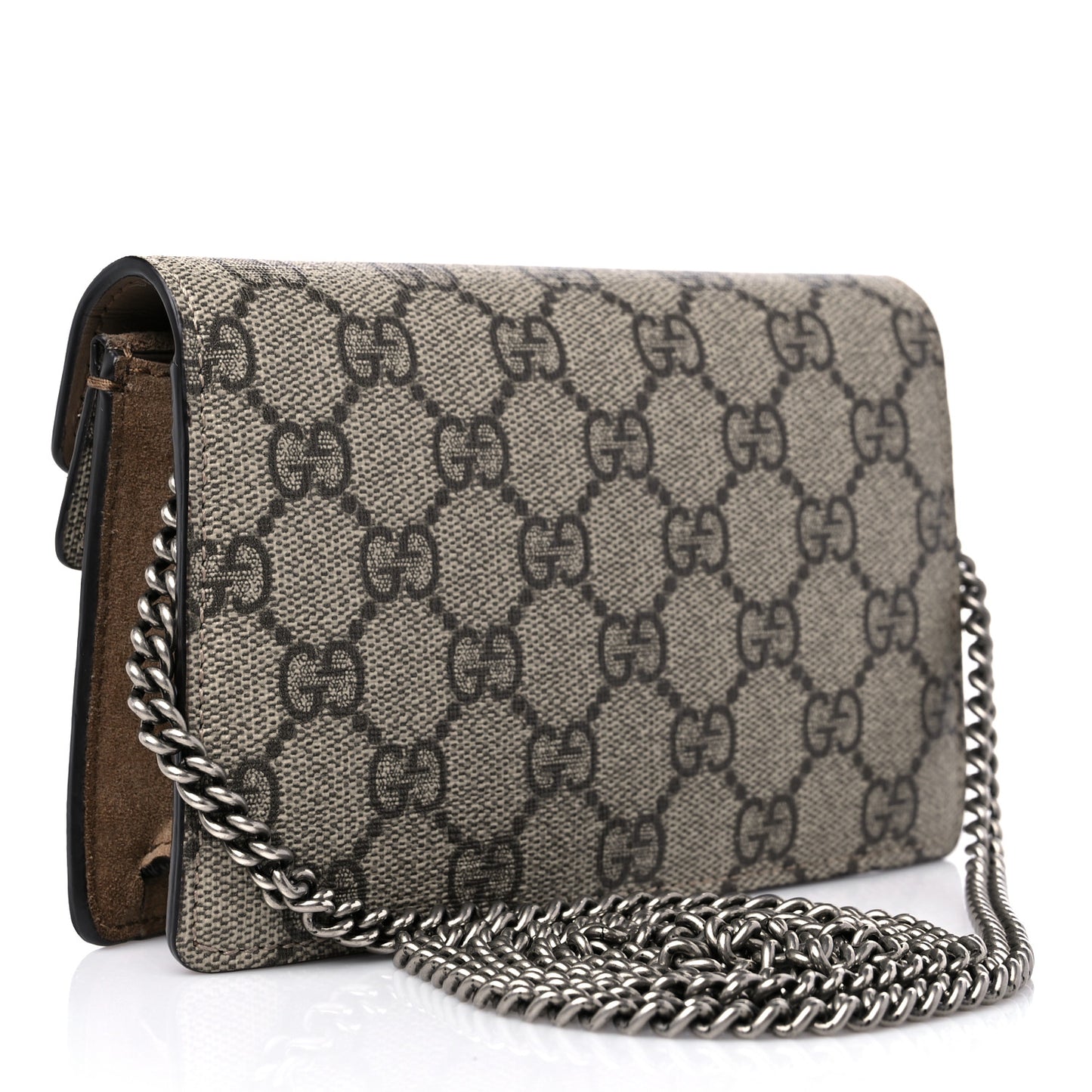 GG Supreme Monogram Super Mini Dionysus Shoulder Bag Taupe