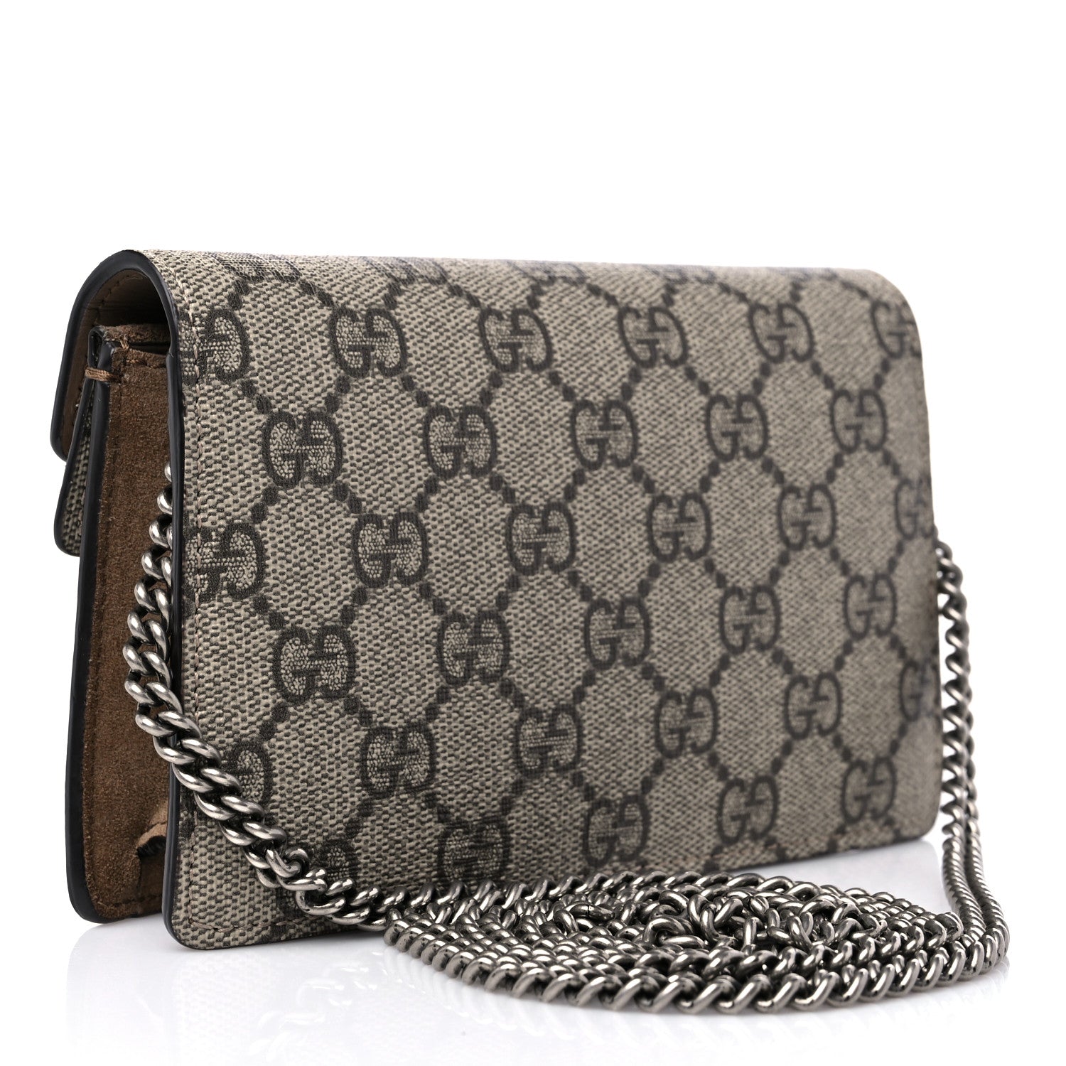 Gucci GG Supreme Monogram Super Mini Dionysus Shoulder Bag Taupe 3 of 12