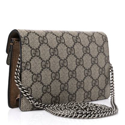 Gucci GG Supreme Monogram Super Mini Dionysus Shoulder Bag Taupe 3 of 12