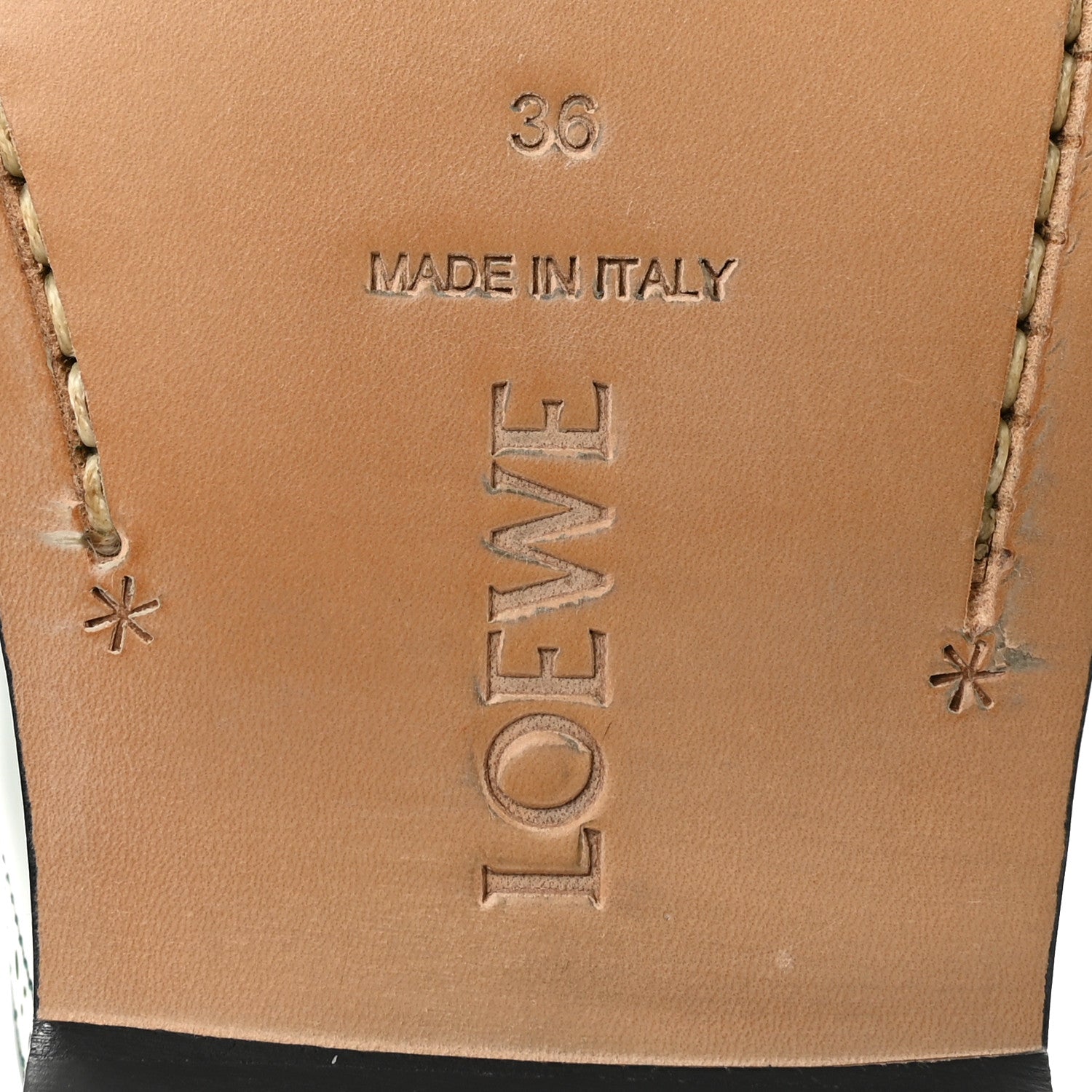 Loewe Calfskin Campo Mary Jane Mule 36 Green 8 of 9