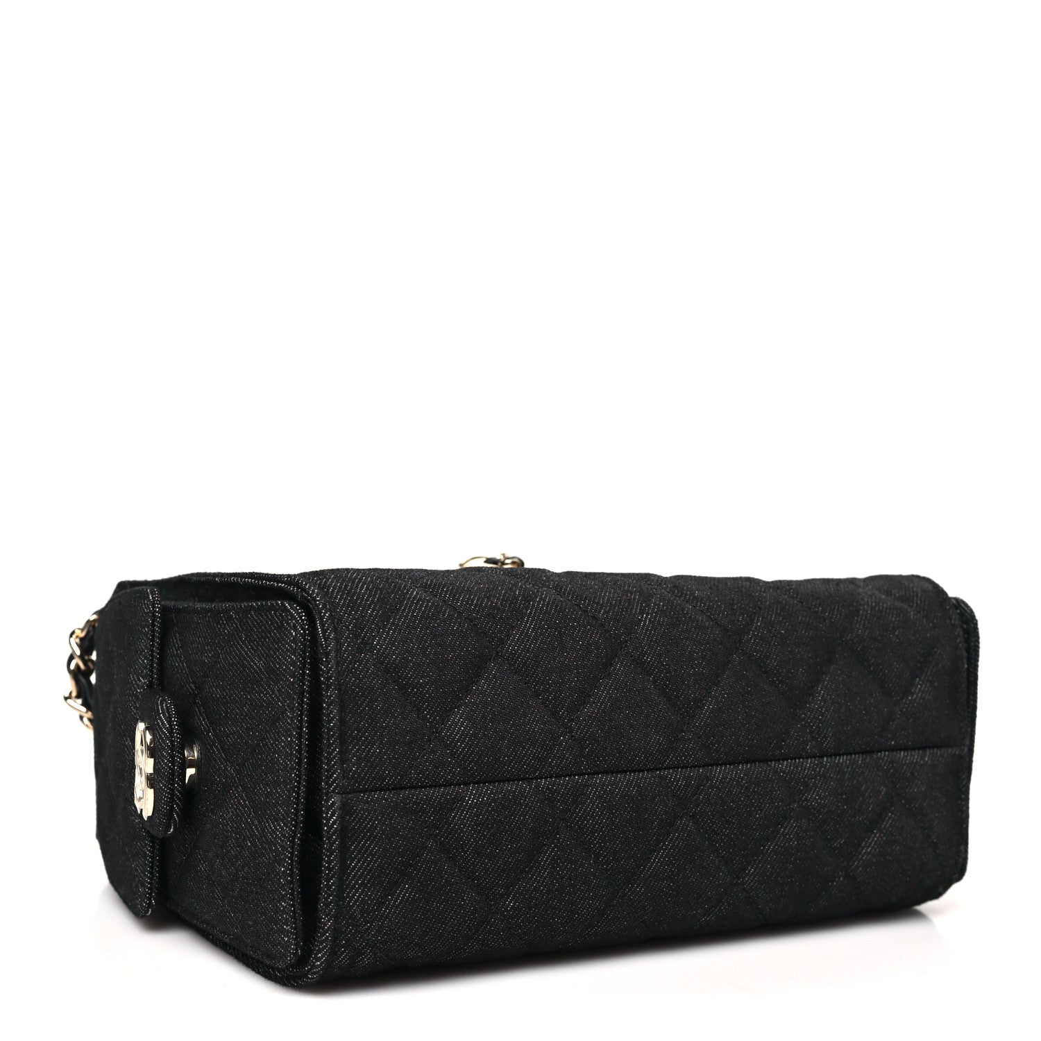 Chanel Denim Quilted Mini Chanel 25 Handbag Dark Blue 4 of 10