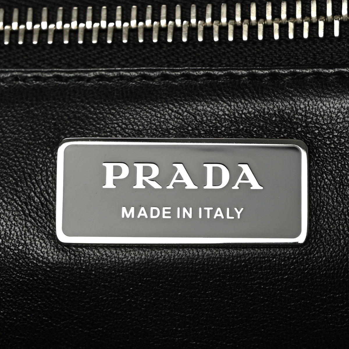 Prada Nappa Antique Medium Re-Edition 2001 Two Handle Bag Black 6 of 10