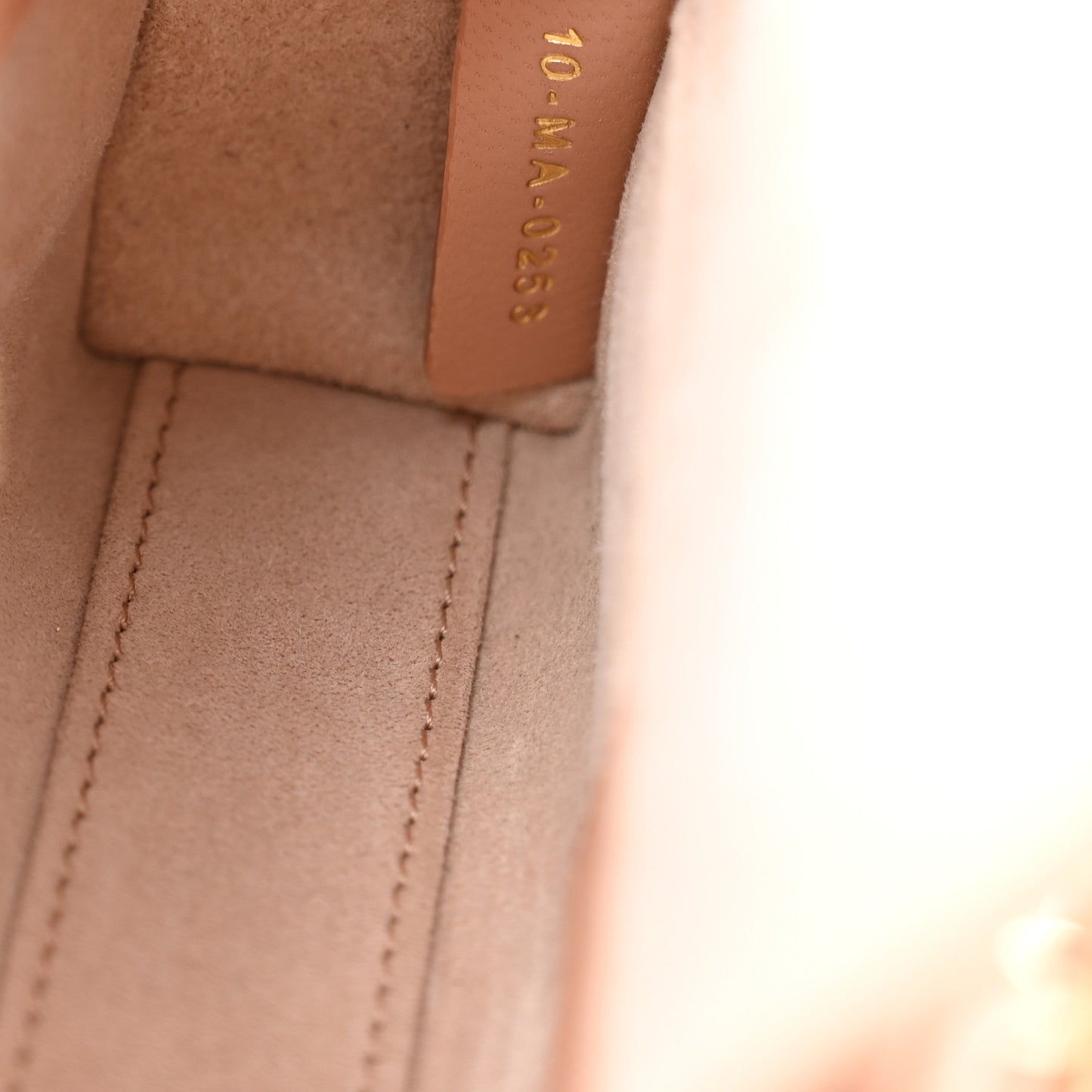 Lambskin Cannage Micro Lady D-Joy Rose Des Vents