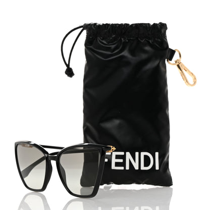 Fendi Acetate Cat Eye Sunglasses FF 0433/G/S Black 7 of 7