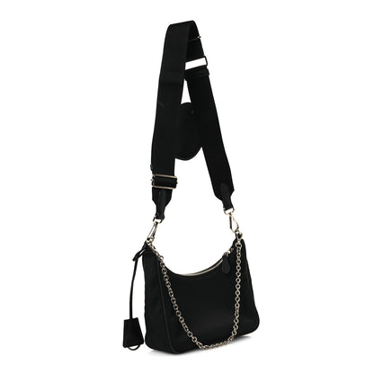 Prada Nylon Re-Edition 2005 Shoulder Bag Black 3 of 15