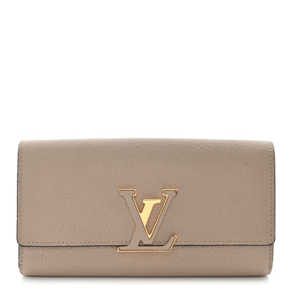Louis Vuitton Taurillon Capucines Wallet Galet 1 of 14