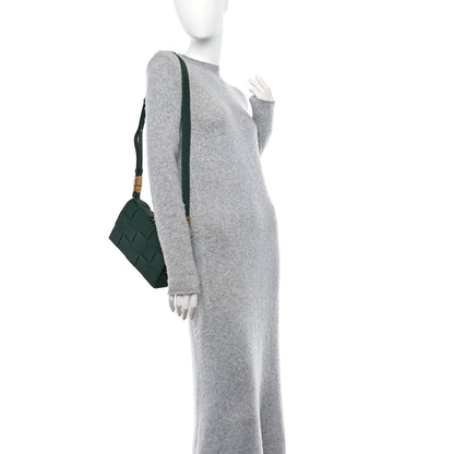 Bottega Veneta Grained Calfskin Maxi Intrecciato Cassette Crossbody Bag Raintree Green 2 of 11