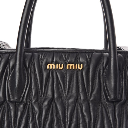 Miu Miu Nappa Matelasse Tote Black 7 of 9
