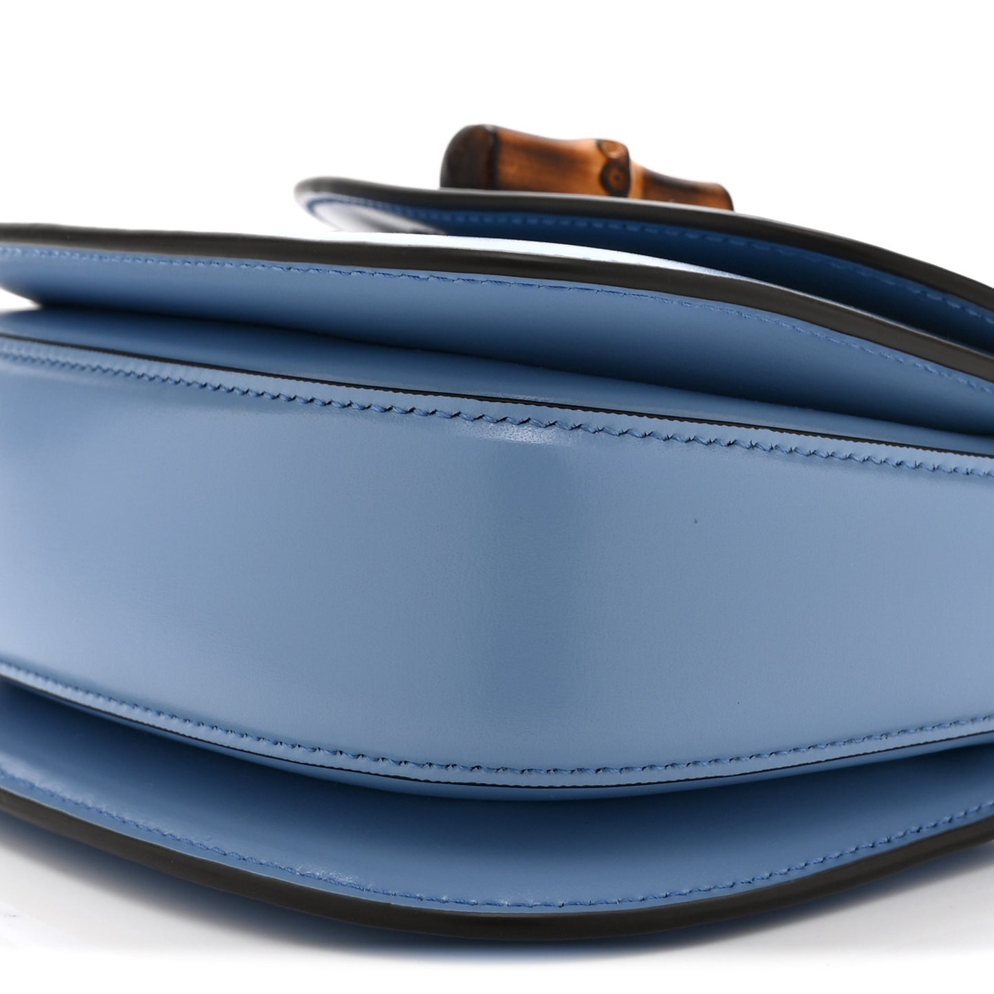 Boarded Dyana Lux Calfskin Web Mini Bamboo 1947 Top Handle Bag Blue