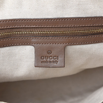 Gucci GG Supreme Monogram Margaux Calfskin Small Nice Top Handle Dome Bag Beige Ebony Acero 6 of 12