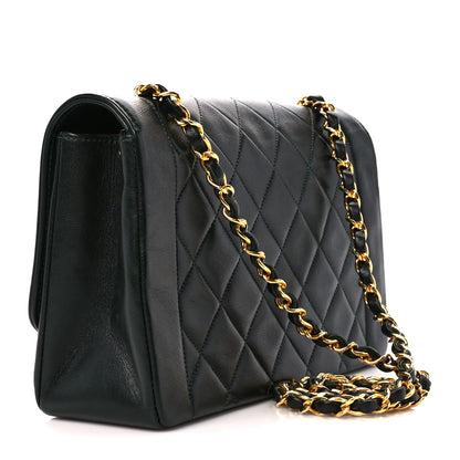 Chanel Lambskin Quilted Medium Single Flap Green 3 of 11