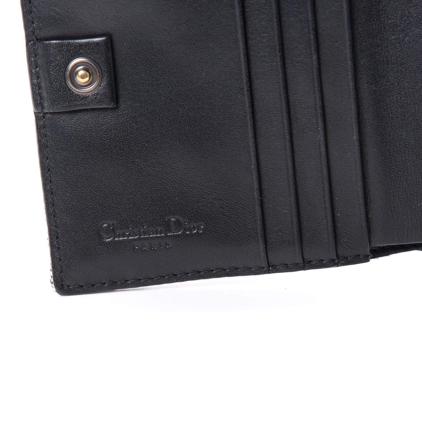 Monogram Compact Saddle Wallet Black