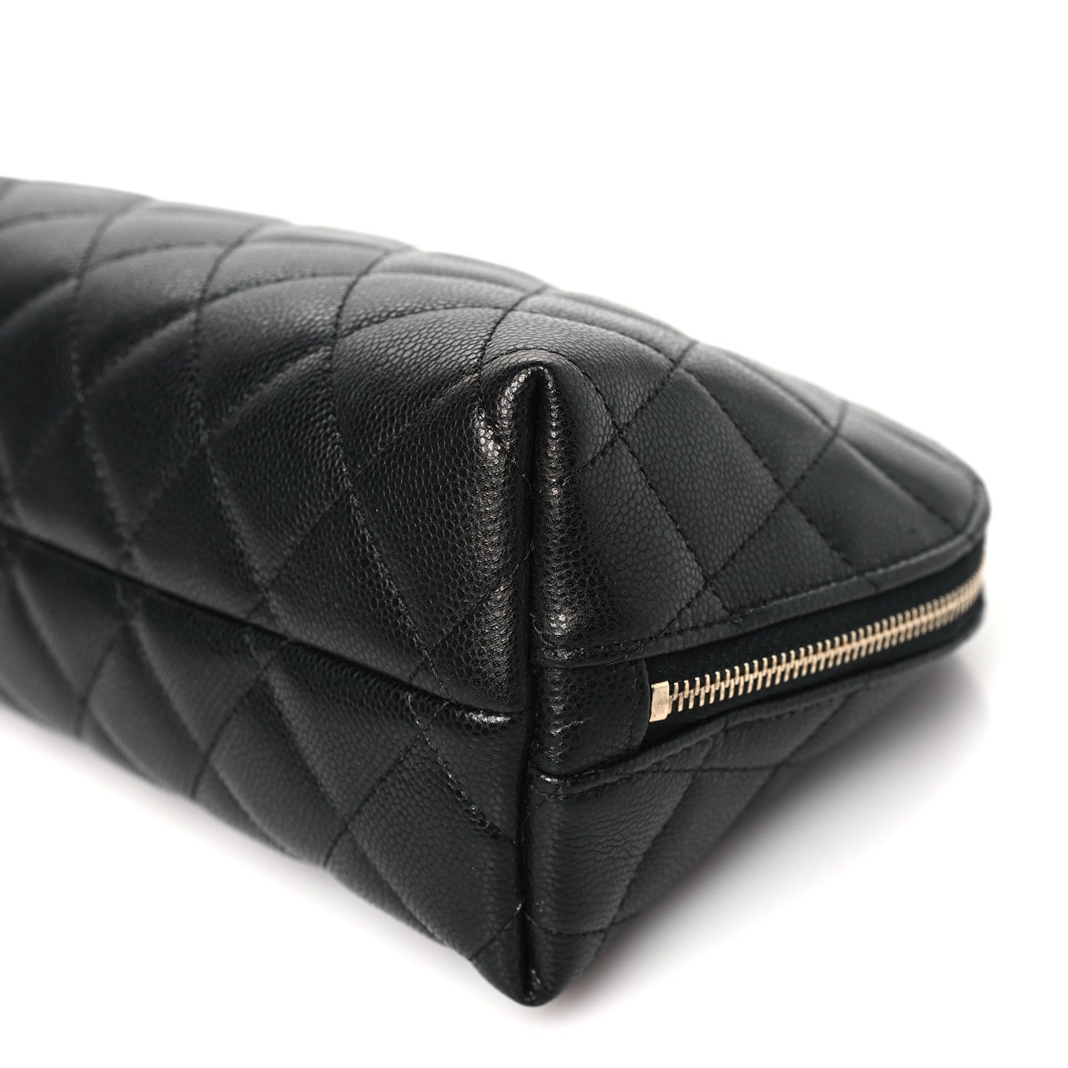 Chanel Caviar Quilted Medium Cosmetic Case Black 10 of 11