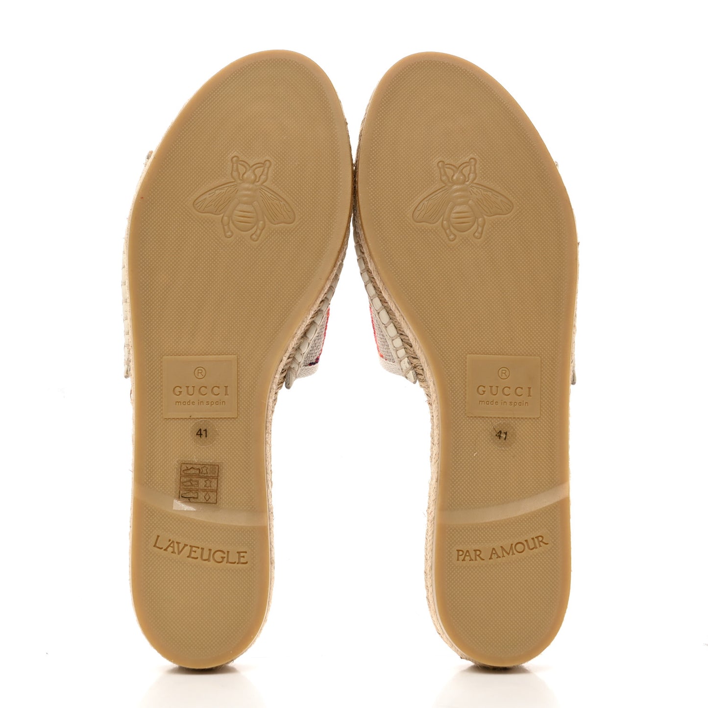 Linen Psychedelic Mini GG Monogram Slide Sandals 41 Multicolor